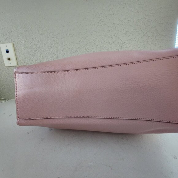 Euc Coach Derby Pink Leather Shoulder Bag Tote Purse - Picture 9 of 13